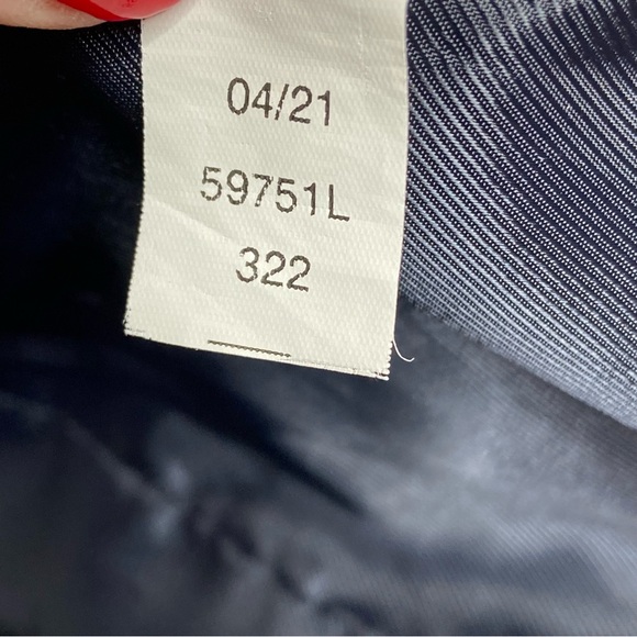 LAUREN RALPH LAUREN Navy Belting Print Quilted Jacket - Picture 11 of 16